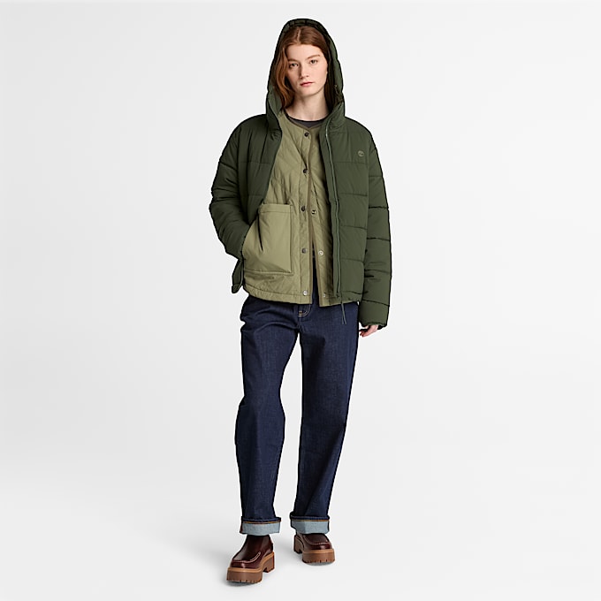 Wasserabweisende Steppjacke fr Damen in Grn TBL Grn ALT2