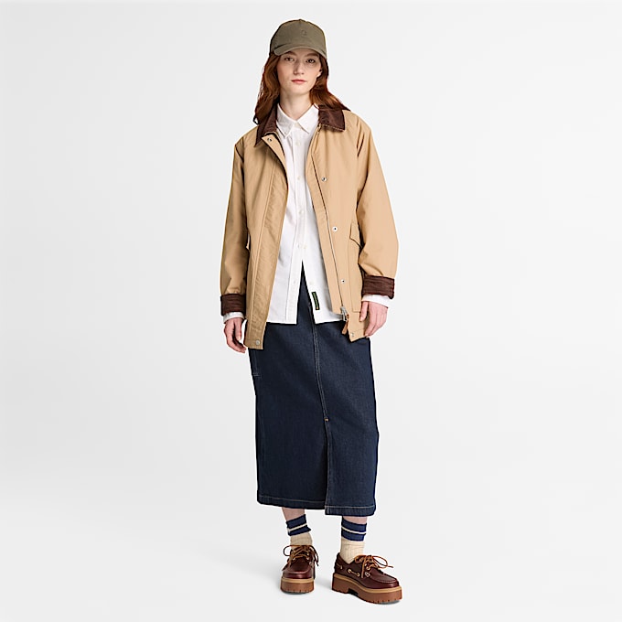 Wasserabweisende isolierte Wenham BarnJacke fr Damen in Hellbraun TBL Braun ALT2
