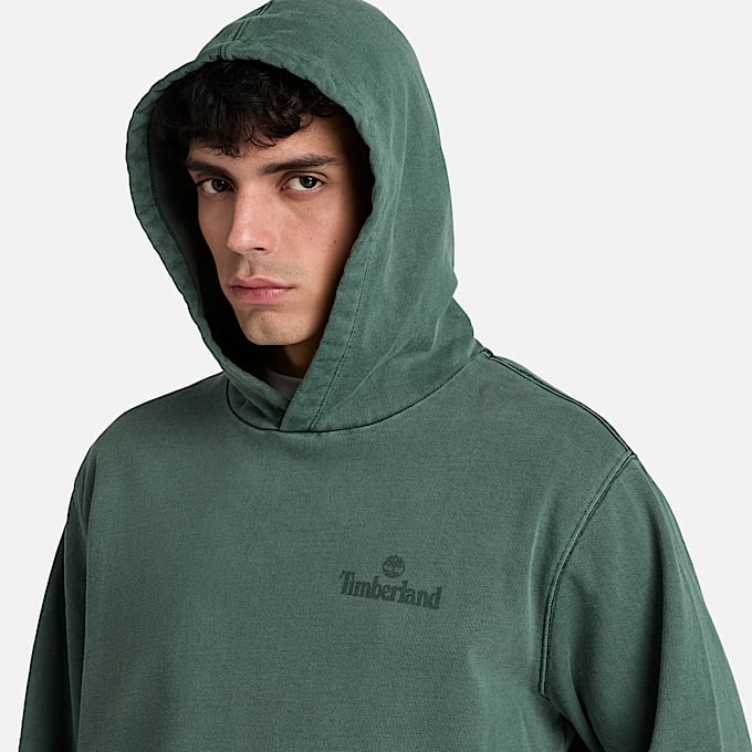 Stckgefrbter South Cabot Hoodie fr Herren in Dunkelgrn TBL Grn ALT3