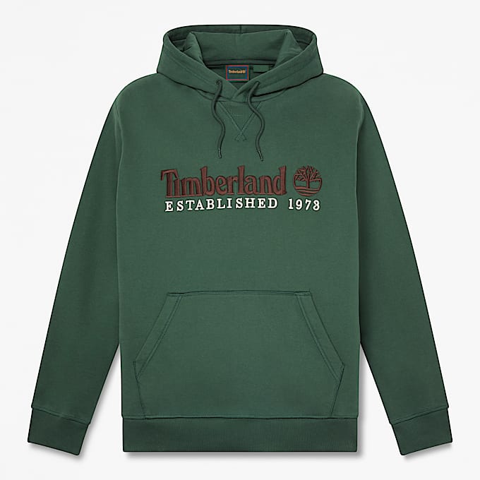 Hoodie mit Established 1973Logostickerei fr Herren in Dunkelgrn TBL Grn HERO