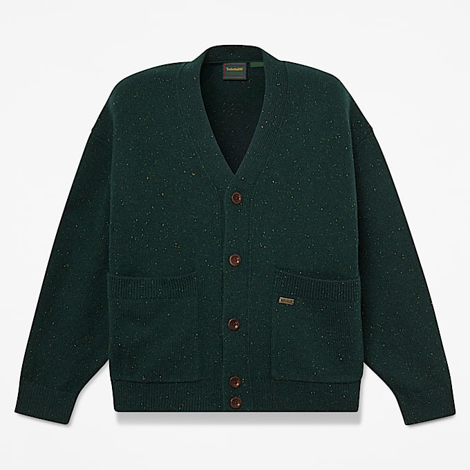 Phillips Brook WollCardigan fr Herren in Dunkelgrn TBL Grn HERO