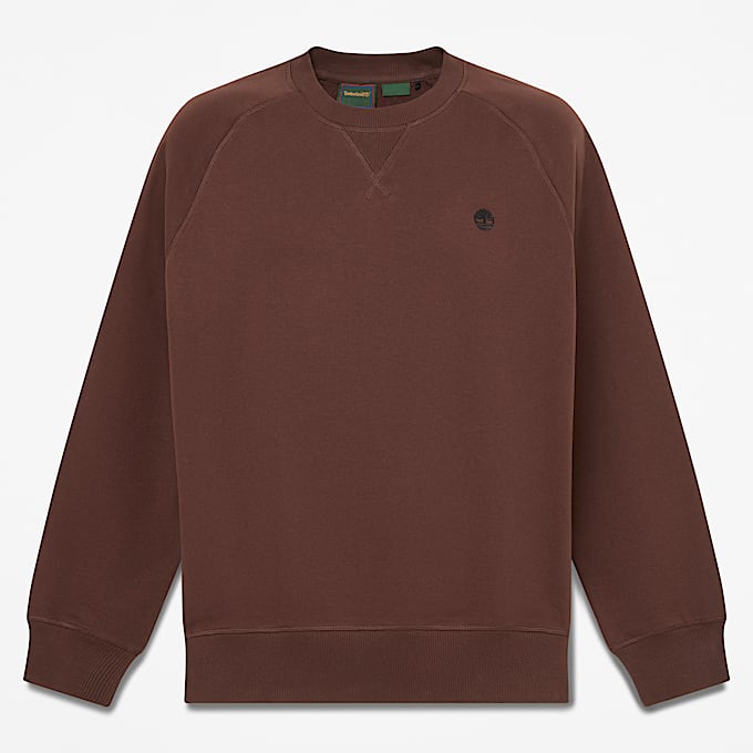 Exeter River Sweatshirt mit Rundhalsausschnitt fr Herren in Dunkelbraun TBL Braun HERO