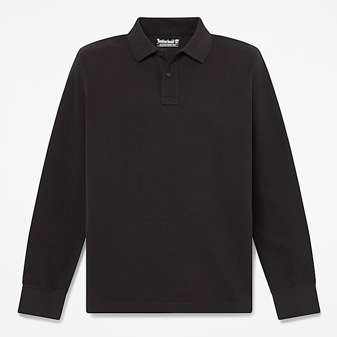 Millers River LangarmPoloshirt fr Herren in Schwarz TBL Schwarz HERO