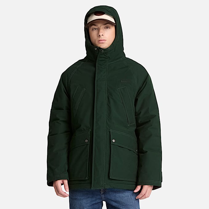 Wasserdichter Parka fr Herren in Dunkelgrn TBL Grn ALT1