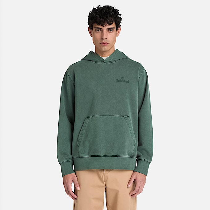 Stckgefrbter South Cabot Hoodie fr Herren in Dunkelgrn TBL Grn ALT1