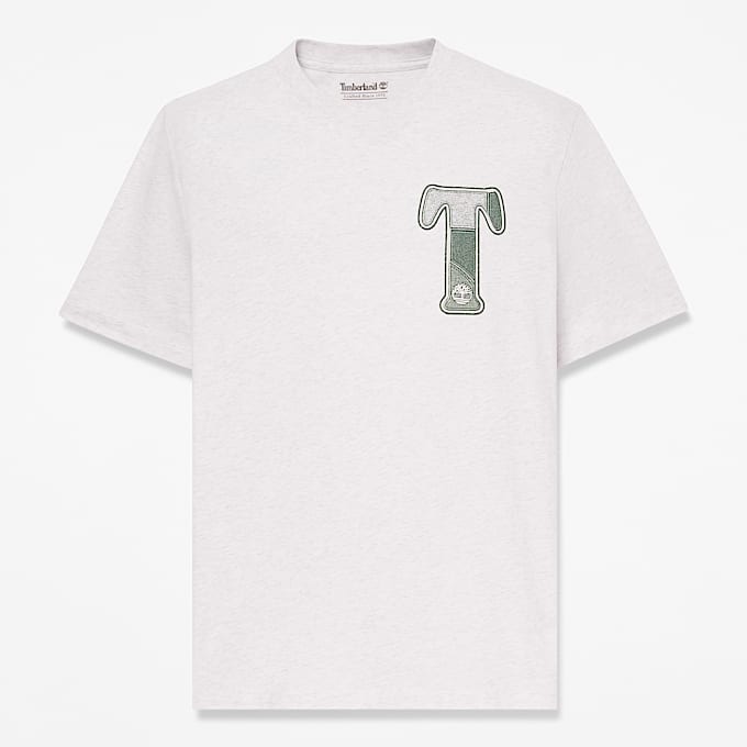 Patchwork KurzarmTShirt mit Grafik fr Herren in Hellbeige TBL Beige HERO
