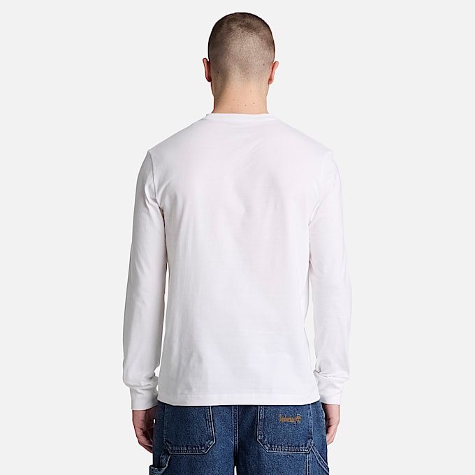 Dunstan River Langarmshirt in schmaler Passform mit Stickerei fr Herren in Wei TBL Wei ALT8