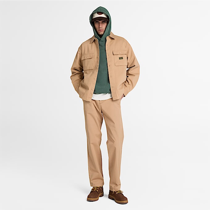 Stckgefrbter South Cabot Hoodie fr Herren in Dunkelgrn TBL Grn ALT2