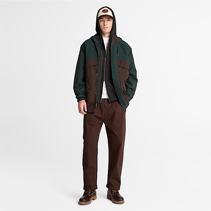 Exeter River Hoodie mit durchgehendem Reiverschluss fr Herren in Schwarz TBL Schwarz ALT2