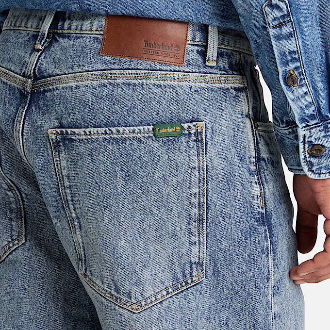 Lssige DenimHose fr Herren in Hellblau TBL Blau ALT3