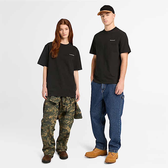 All Gender TShirt mit Lake HouseGrafik in Schwarz TBL Schwarz ALT2
