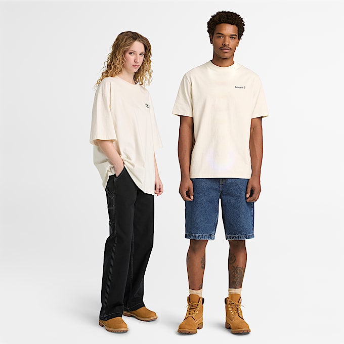 All Gender TShirt mit Lake HouseGrafik in Wei TBL Wei ALT2