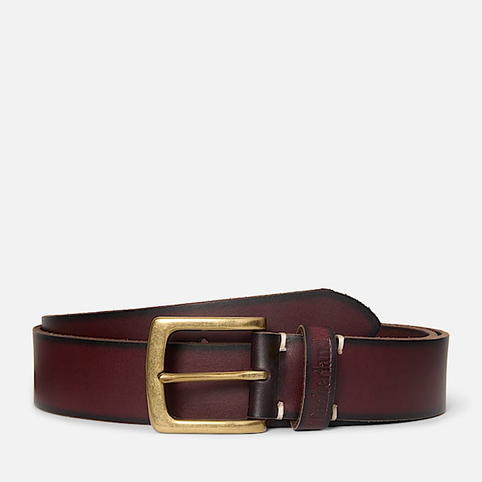 Robuster Ledergrtel fr Herren in Dunkelbraun TBL Braun HERO