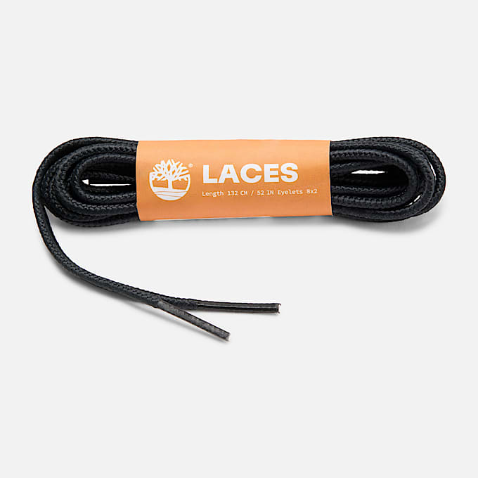 Runde 132 cm lange NylonSchnrsenkel in Schwarz TBL Schwarz HERO