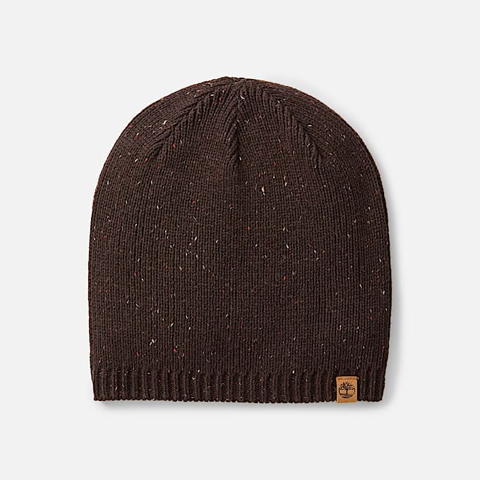 Lssige Strickmtze fr Herren in Dunkelbraun TBL Braun HERO