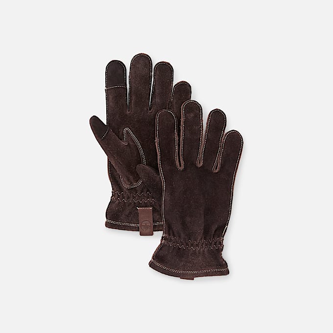 Robuste Lederhandschuhe fr Herren in Dunkelbraun TBL Braun HERO