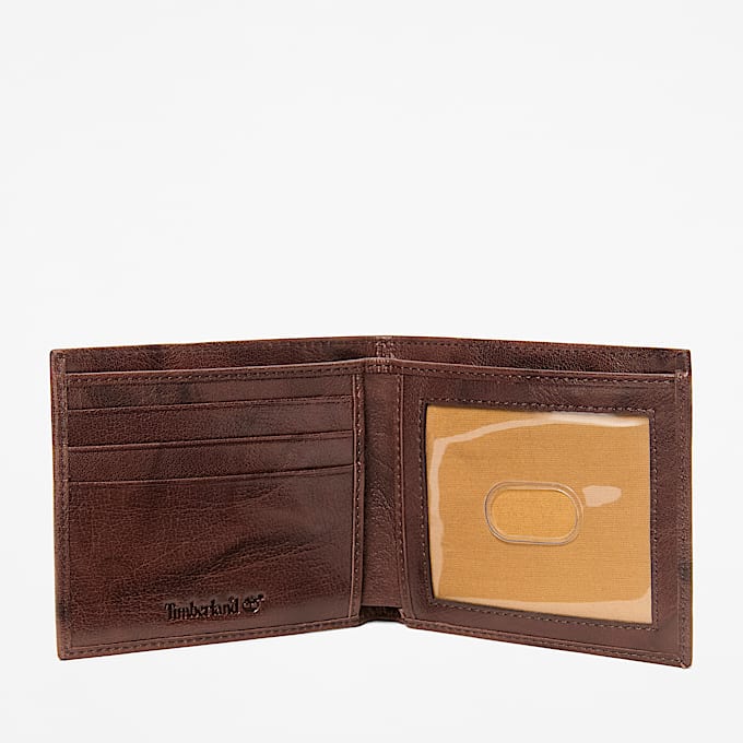 Geldbrse aus gewaschenem Leder fr Herren in Dunkelbraun TBL Braun ALT1