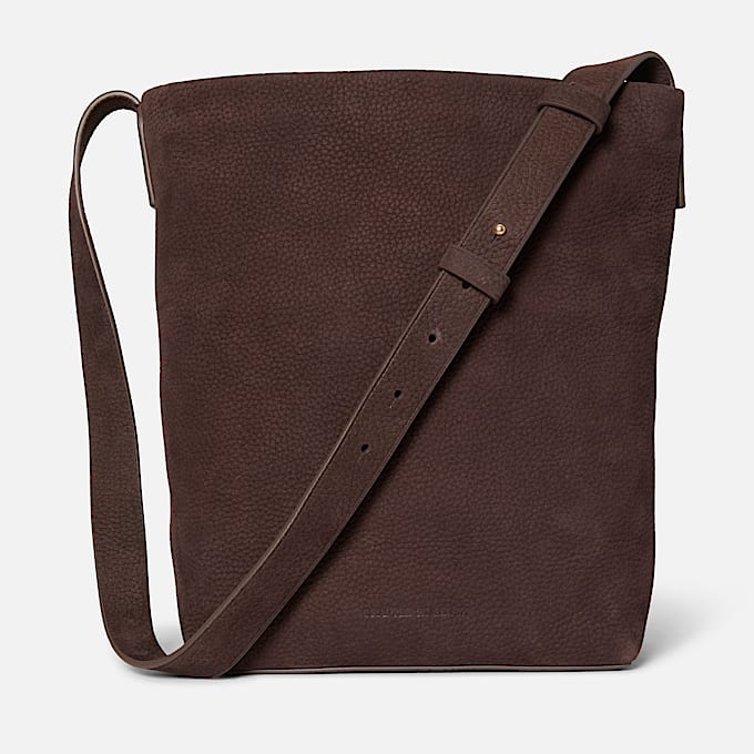 Schultertasche aus weichem Leder fr Damen in Dunkelbraun TBL Braun ALT2