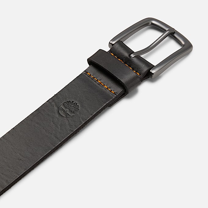 Glen Oak Ledergrtel fr Herren in Schwarz TBL Schwarz ALT1
