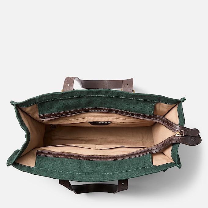 Handgefertigte Heritage Tool Tragetasche fr Damen in Dunkelgrn TBL Grn ALT1