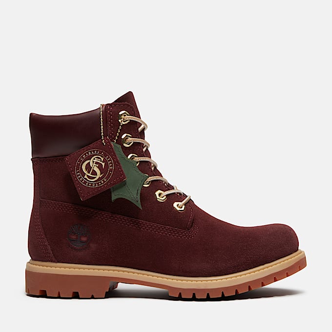 Wasserdichter Timberland Premium 6InchBoot fr Damen in Burgunderrot TBL Burgunderrot HERO