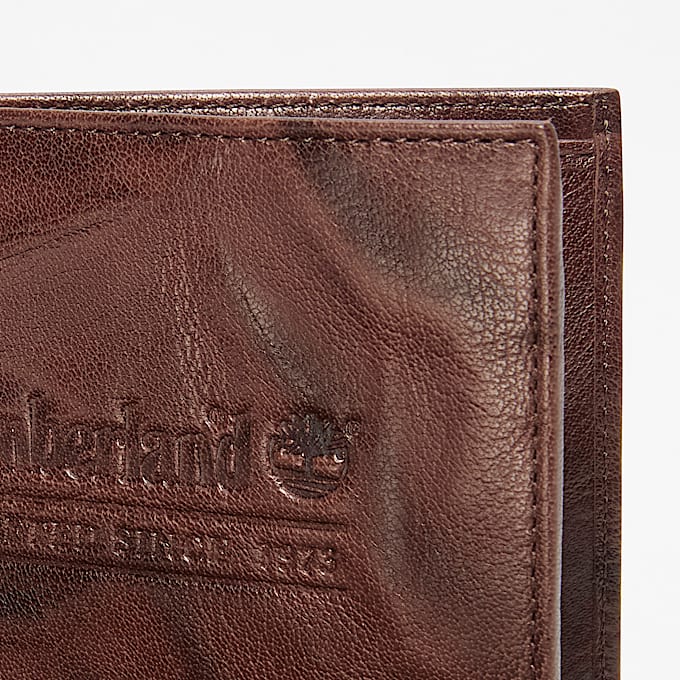 Geldbrse aus gewaschenem Leder fr Herren in Dunkelbraun TBL Braun ALT2