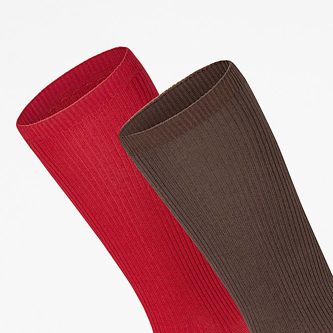 Leichte Carleton CrewSocken im 2erPack fr Damen in Rot TBL Rot ALT2