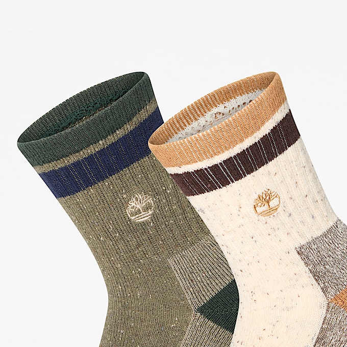 Gesprenkelte halbhohe CrewSocken im 2erPack TBL No Color ALT2