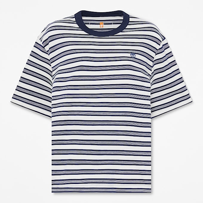 Gestreiftes TShirt fr Damen in Dunkelblau TBL No Color HERO