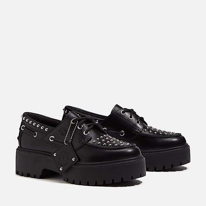 Stone Street Bootsschuh mit Plateausohle fr Damen in Schwarz TBL Schwarz ALT4