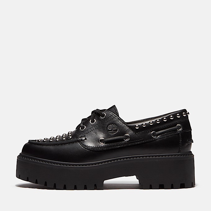 Stone Street Bootsschuh mit Plateausohle fr Damen in Schwarz TBL Schwarz ALT9