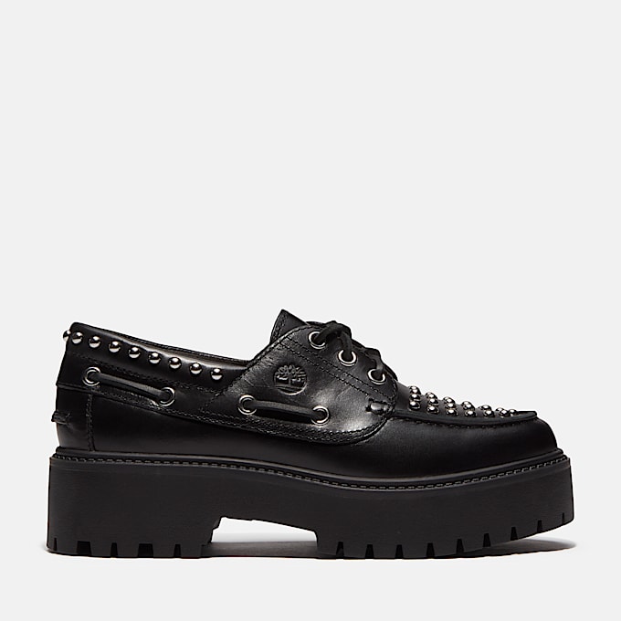 Stone Street Bootsschuh mit Plateausohle fr Damen in Schwarz TBL Schwarz HERO