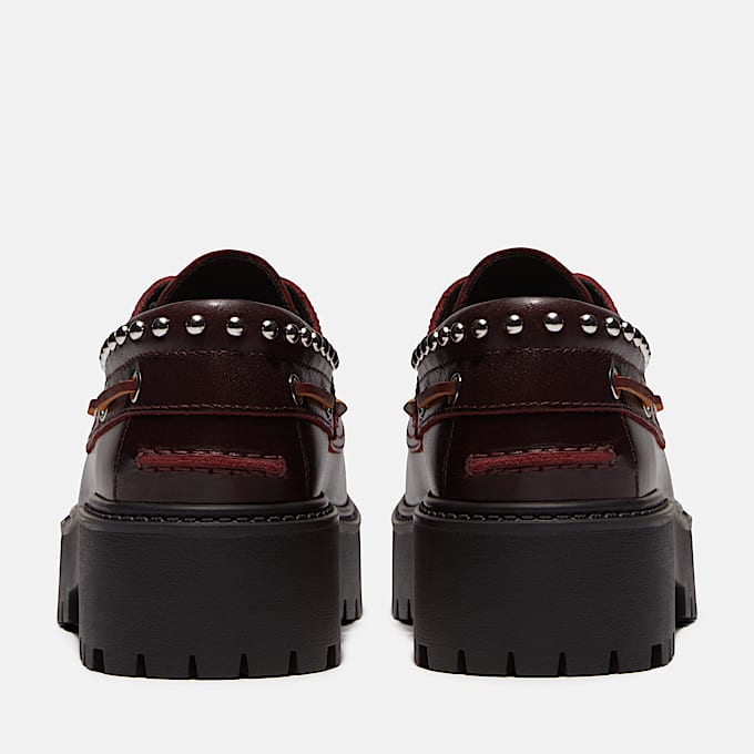Stone Street Bootsschuh mit Plateausohle fr Damen in Burgunderrot TBL Burgunderrot ALT5