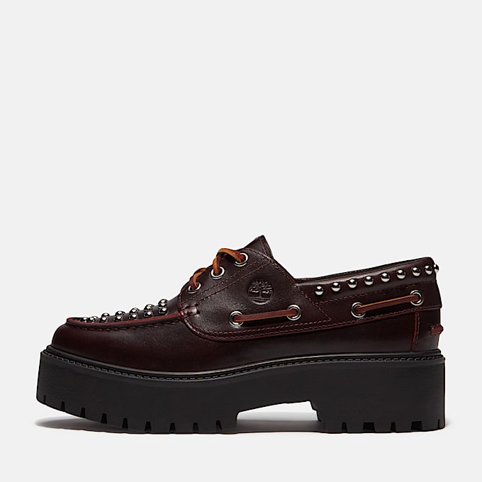 Stone Street Bootsschuh mit Plateausohle fr Damen in Burgunderrot TBL Burgunderrot ALT8
