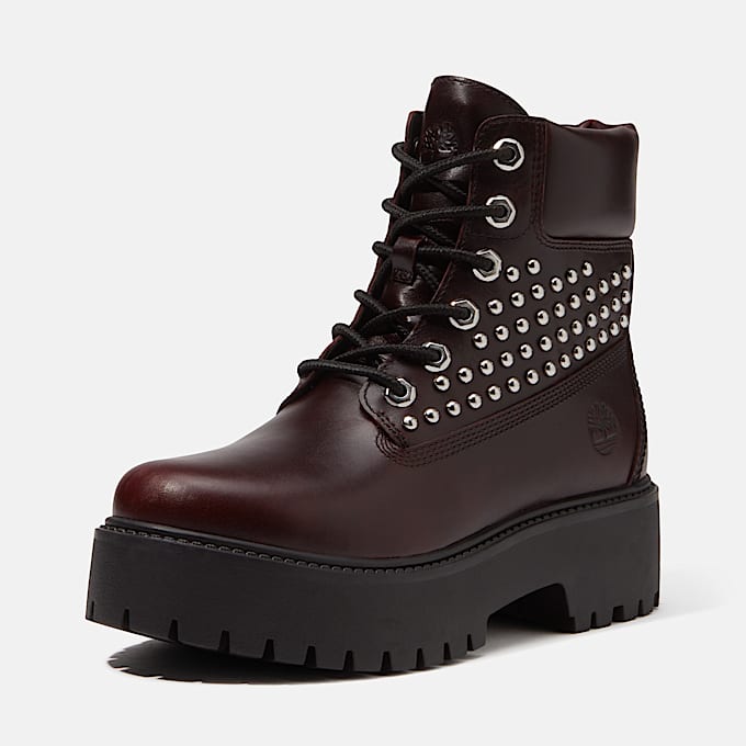 Stone Street 6Inch Boot mit Plateausohle fr Damen in Burgunderrot TBL Burgunderrot ALT9