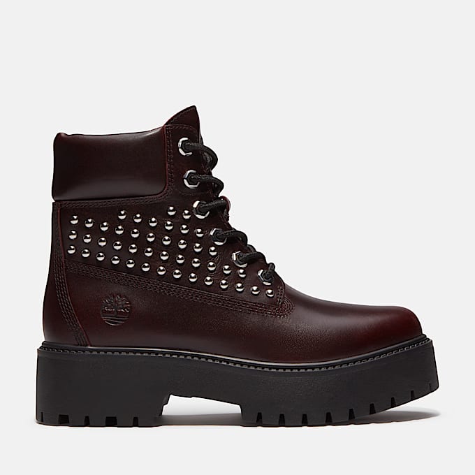 Stone Street 6Inch Boot mit Plateausohle fr Damen in Burgunderrot TBL Burgunderrot HERO