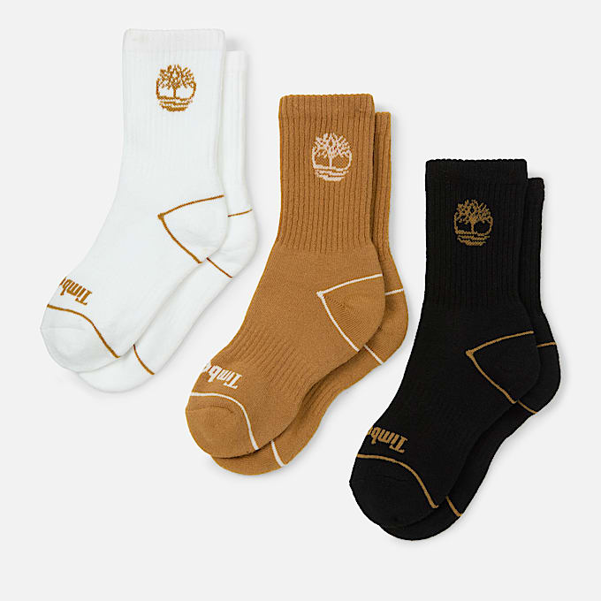 3erPack Bowden Crew Socken fr Kinder in Gelb TBL Gelb HERO