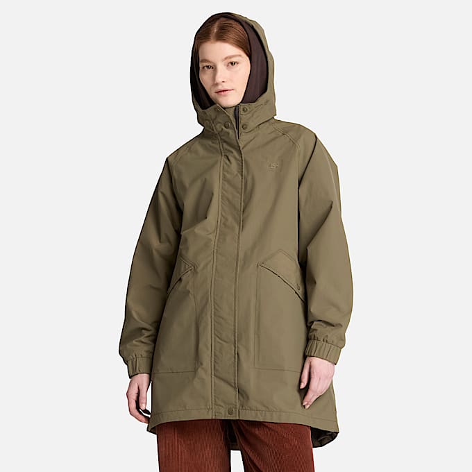 Wasserdichter Parka fr Damen in Dunkelgrn TBL Grn ALT1