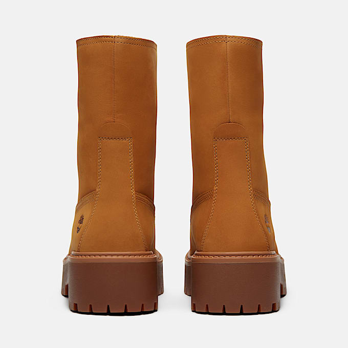 Halbhoher Stone Street Boot mit Plateausohle fr Damen in Gelb TBL Gelb ALT5