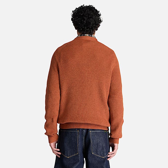 Baumwollpullover mit Rundhalsausschnitt fr Herren in Braun TBL Braun ALT8