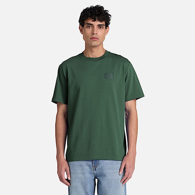 KurzarmTShirt mit Silikonaufnher fr Herren in Dunkelgrn TBL Grn ALT1