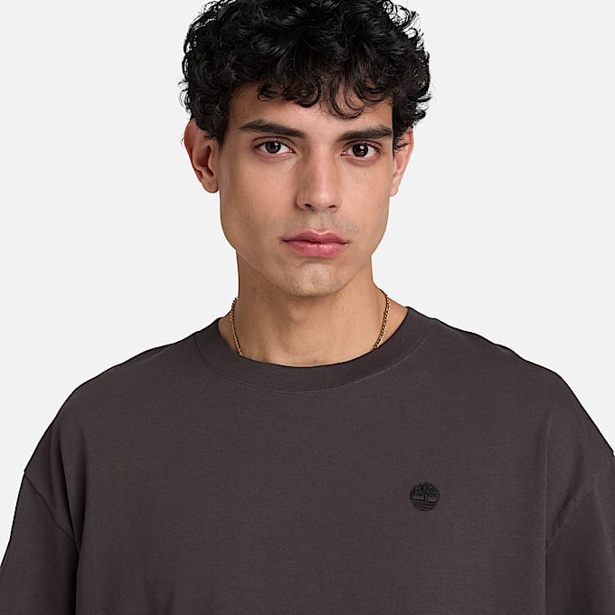 Dunstan River KurzarmTShirt mit lockerer Passform fr Herren in Schwarz TBL Schwarz ALT3