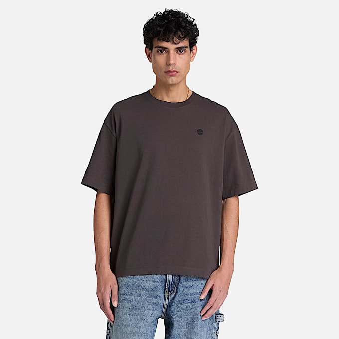 Dunstan River KurzarmTShirt mit lockerer Passform fr Herren in Schwarz TBL Schwarz ALT1