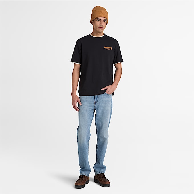 Bootmakers KurzarmTShirt mit Grafik fr Herren in Schwarz TBL Schwarz ALT2