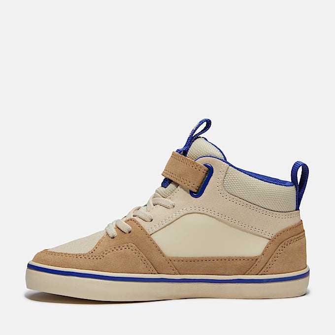 Halbhoher Stone Jump Sneaker mit Klettverschluss fr Jugendliche in Beige TBL Beige ALT6