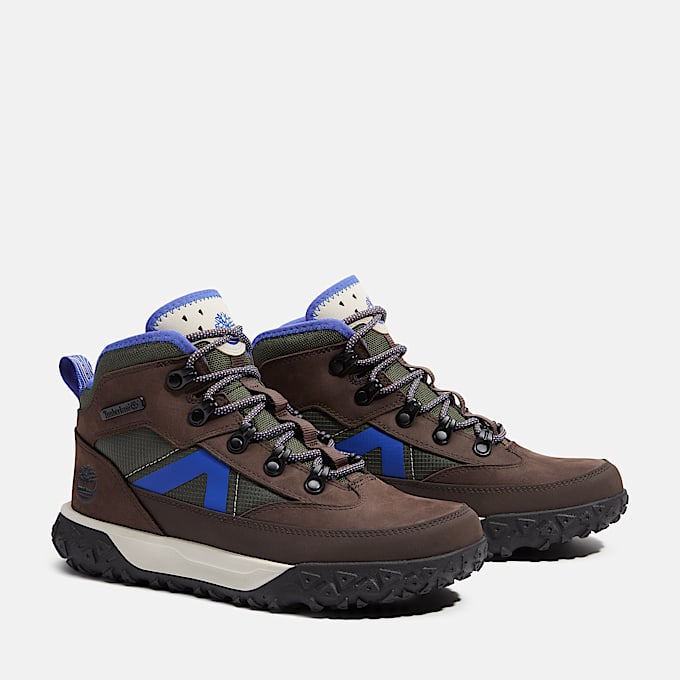 Halbhoher wasserdichter GreenStride Motion 6 Sneaker fr Kinder in DunkelbraunDunkelgrn TBL Braun ALT4