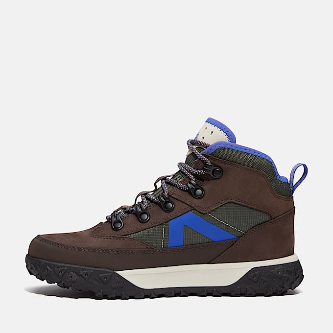 Halbhoher wasserdichter GreenStride Motion 6 Sneaker fr Kinder in DunkelbraunDunkelgrn TBL Braun ALT6