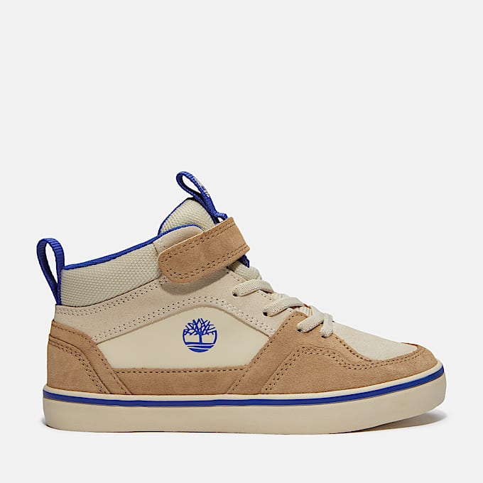 Halbhoher Stone Jump Sneaker mit Klettverschluss fr Jugendliche in Beige TBL Beige HERO
