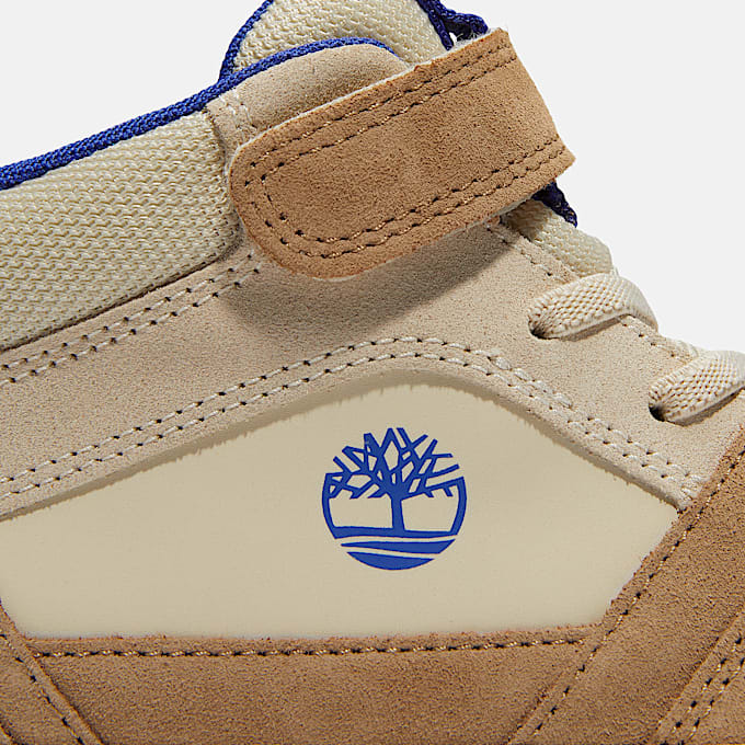 Halbhoher Stone Jump Sneaker mit Klettverschluss fr Jugendliche in Beige TBL Beige ALT7