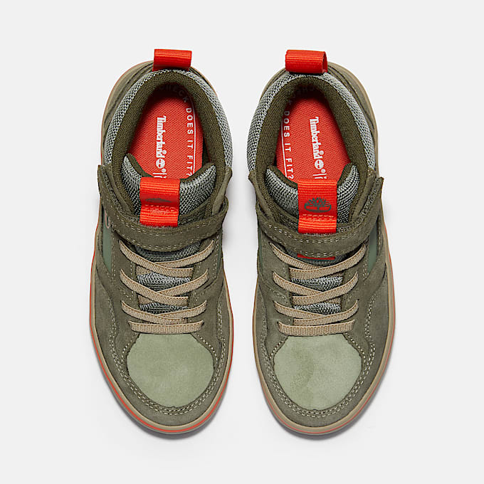 Halbhoher Stone Jump Sneaker mit Klettverschluss fr Jugendliche in HellgrnDunkelgrn TBL Grn ALT2